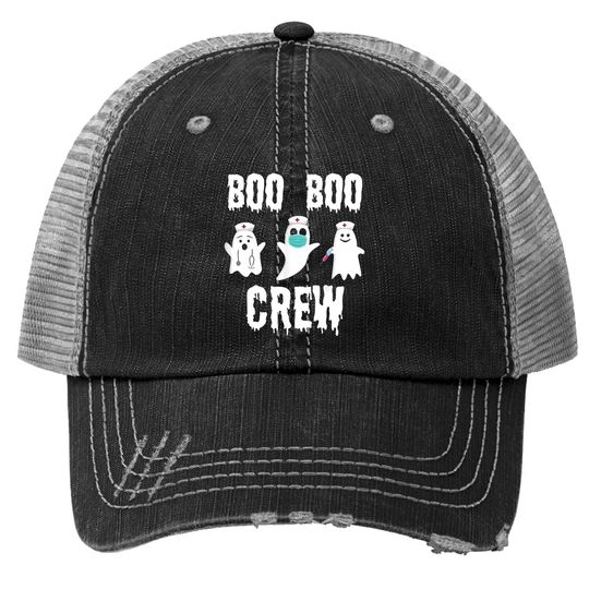 Halloween Nurse Costume Boo Boo Crew Trucker Hat