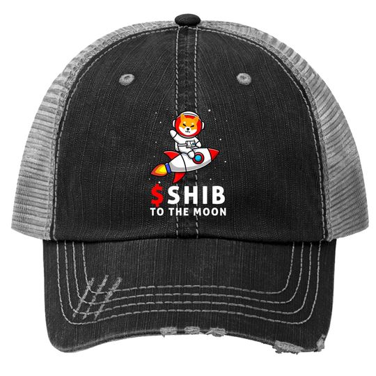 Shiba To The Moon Trucker Hat