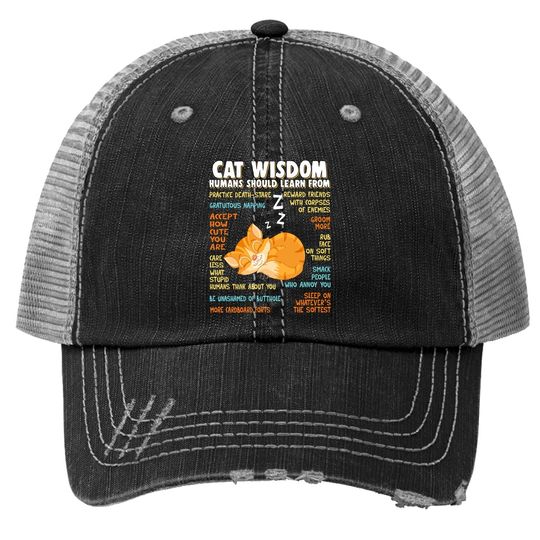 Cat Wisdom Human Should Learn From Trucker Hat