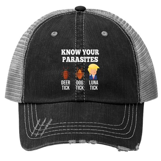 Know Your Parasites Funny Luna Tick Resist Trucker Hat