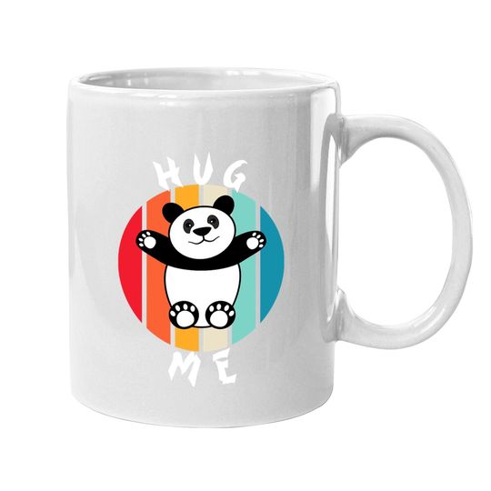 Retro Style Hug Me Panda Coffee Mug