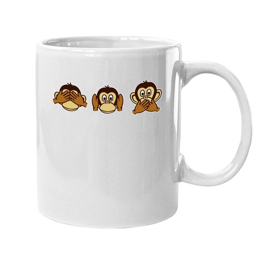 Three Wise Monkeys Coffee Mug