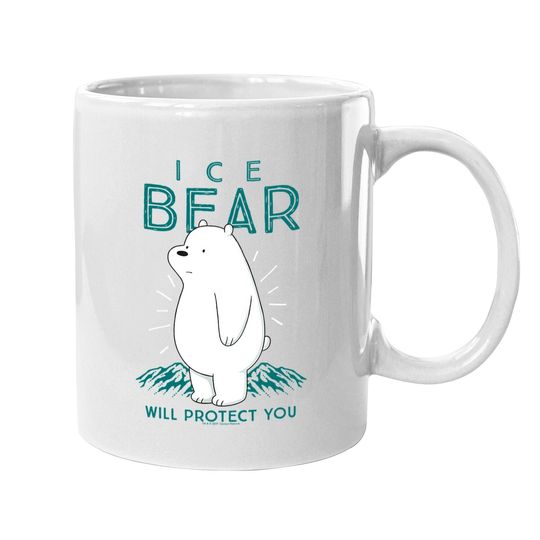 Cn We Bare Bears Ice Bear Will Protect You Coffee Mug