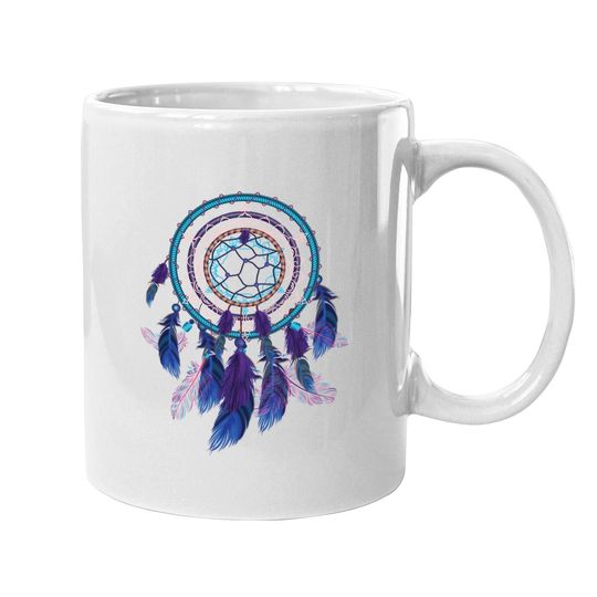Colorful Dreamcatcher Feathers Tribal Native American Indian Coffee Mug