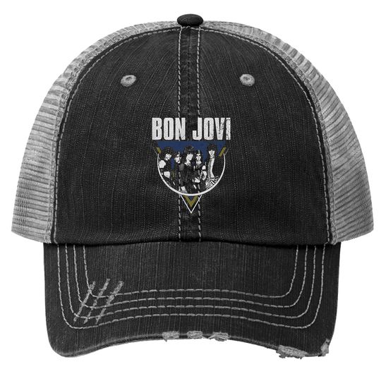 Bon Jovi Ladies Rock Trucker Hat Classic Rock Vintage Trucker Hat