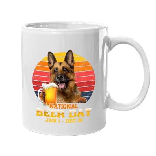 Drink Beer And Hang With My German Shepherd Dog Lover Coffee Mug