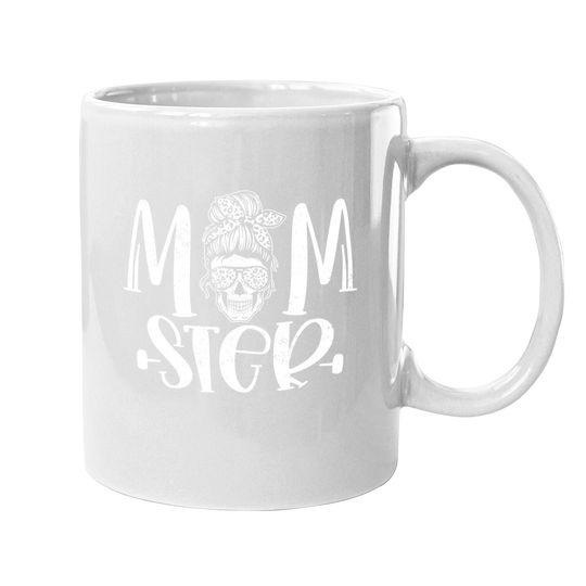 Momster Salty Skull Family Halloween Mom Of Monsters Coffee Mug