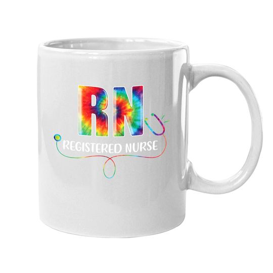 Rn Nurse Tie Dye Registered Nurse Life 2021 Coffee Mug