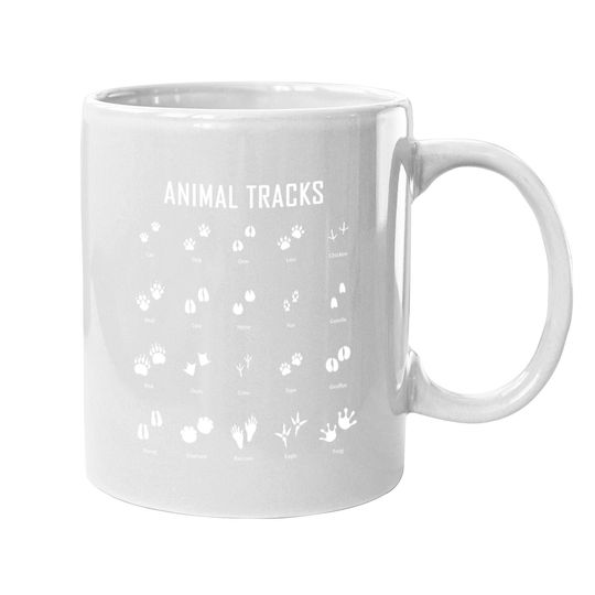 Animal Tracks Footprints Paws Nature Explorer Animals Lover Coffee Mug