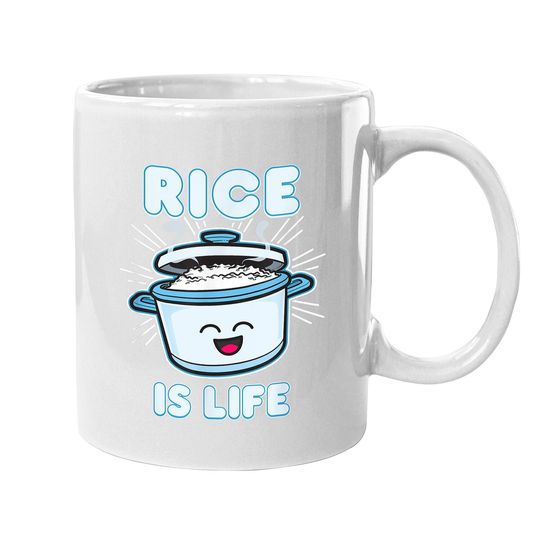 Rice Is Life Filipino Coffee Mug Food Philippines Gift Kawaii Top Coffee Mug
