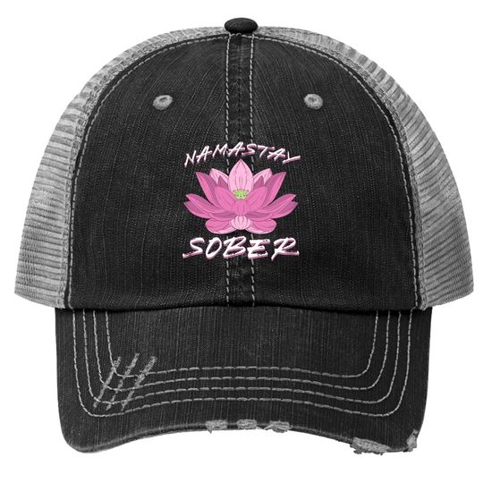 Normalize Sobriety 12 Aa Na Living Recovering Namastay Sober Trucker Hat