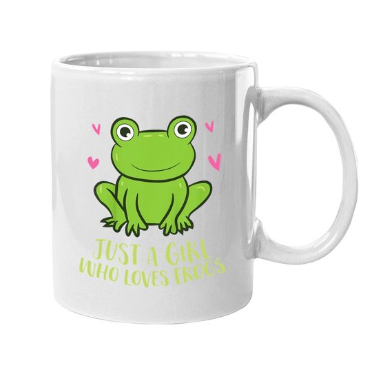 Just A Girl Who Loves Frogs Frog Girl Coffee Mug