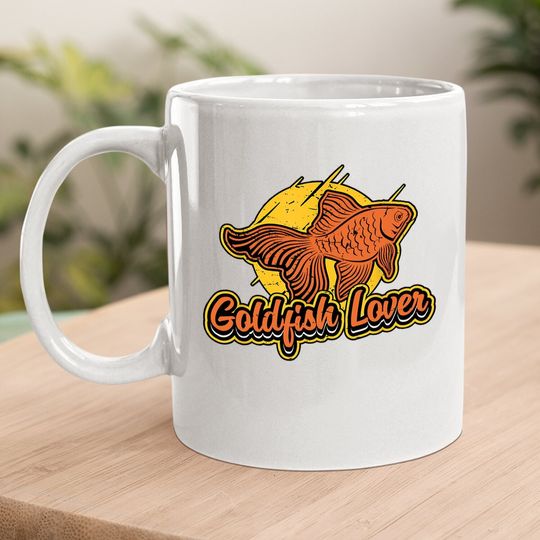 Goldfish Lover Cute Aquarium Vintage Coffee Mug