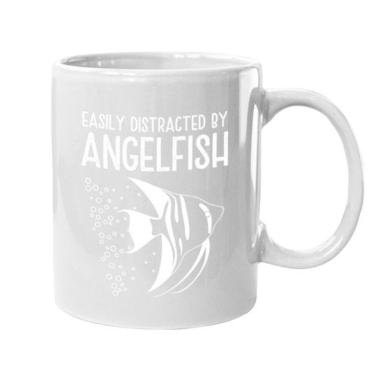 Vintage Angelfish Quotes For Fish Keepers Coffee Mug