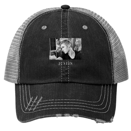  Justin Bieber Reflection Photo Trucker Hat