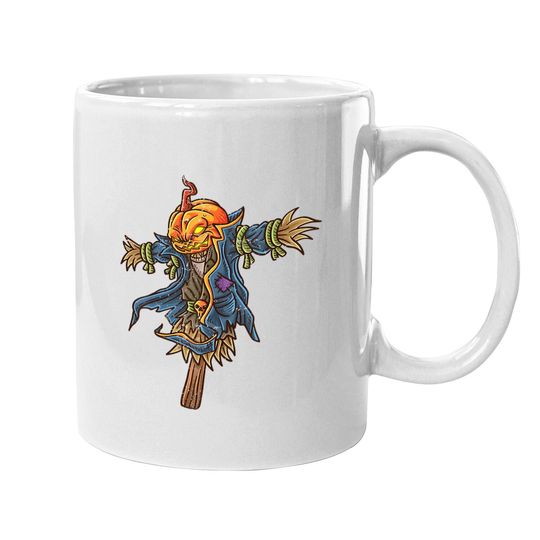 Halloween Scarecrow Pumpkin Coffee Mug