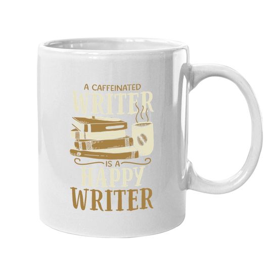 Caffeinated Writing For Coffee Author Writer Coffee Mug