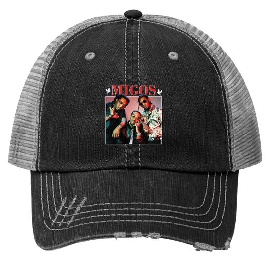 Migos Hip Hop 90s Vintage Trucker Hat