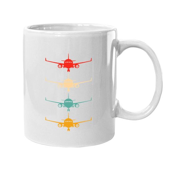 Aviation Airplane Flying Airline Funny Vintage Pilot Coffee Mug