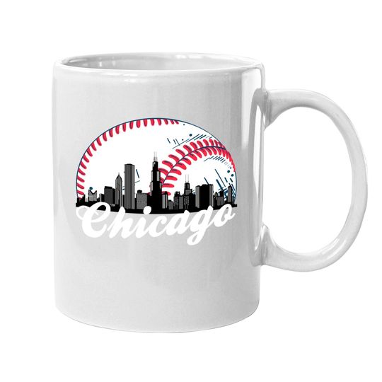 Chicago Baseball Skyline Coffee Mug