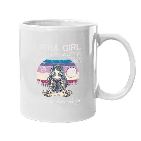 Libra Girl Retro Zodiac Coffee Mug