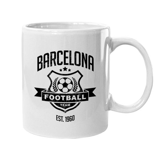 Grunge Spain Barcelona Gameday Sport Soccer Fan Gift Coffee Mug