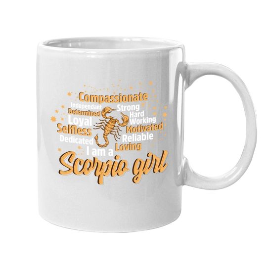 Scorpio Girl Birthday Astrology Zodiac Coffee Mug