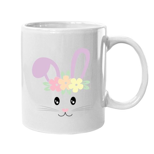 Easter Bunny Face Pastel Mug For Girls And Toddlers Coffee Mug