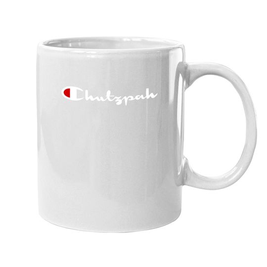 Chanukah Chutzpah Jewish Retro 90s Style Humor Coffee Mug