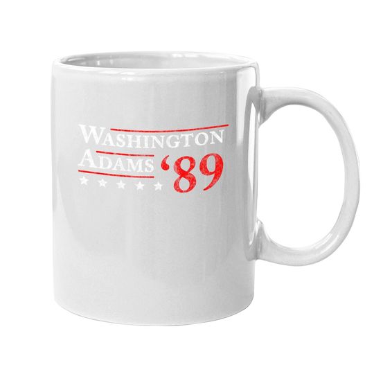 Washington Adams 1789 Vintage Election Coffee Mug