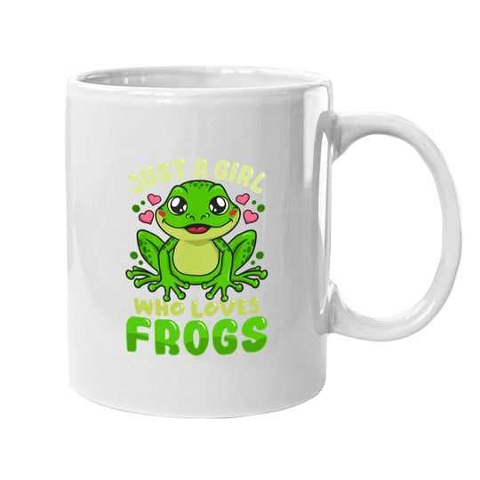 Just A Girl Who Loves Frogs  frog Lover Gift Coffee Mug