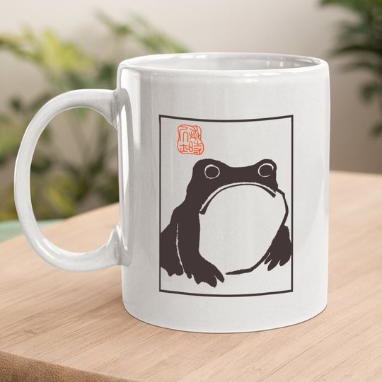 Unimpressed Frog Japanese Art By Matsumoto Hoji Coffee Mug