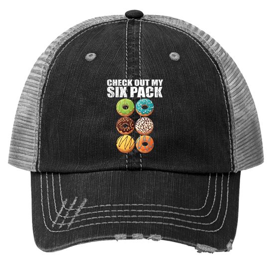 Halloween Donuts  check Out My Six Pack Trucker Hat