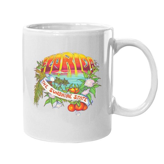 Florida The Sunshine State Vintage Retro Coffee Mug
