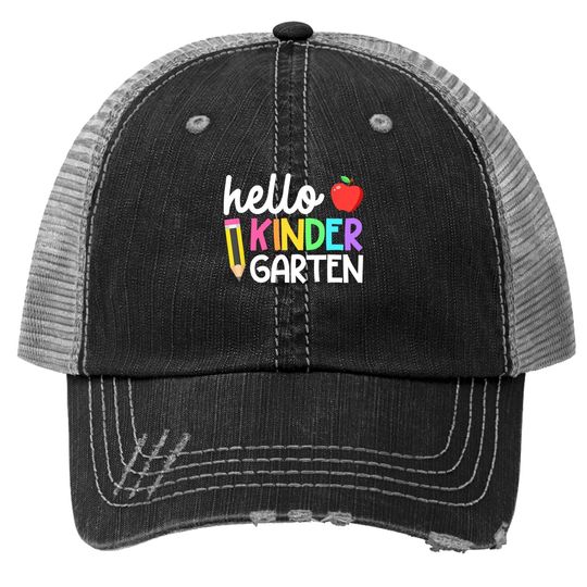 Hello Kindergarten Team Trucker Hat