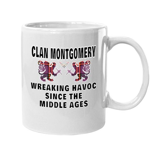 Montgomery Scottish Tartan Scotland Family Clan Name Coffee Mug