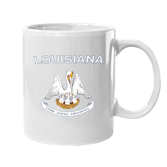 State Of Louisiana Flag Pelican La New Orleans Baton Rouge Coffee Mug