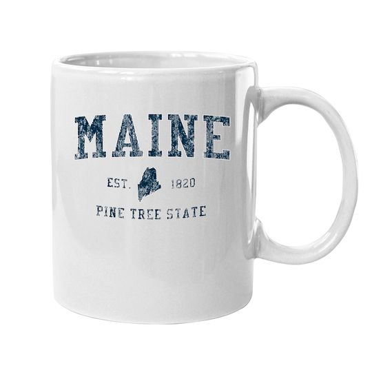 Retro Maine Vintage State Coffee Mug