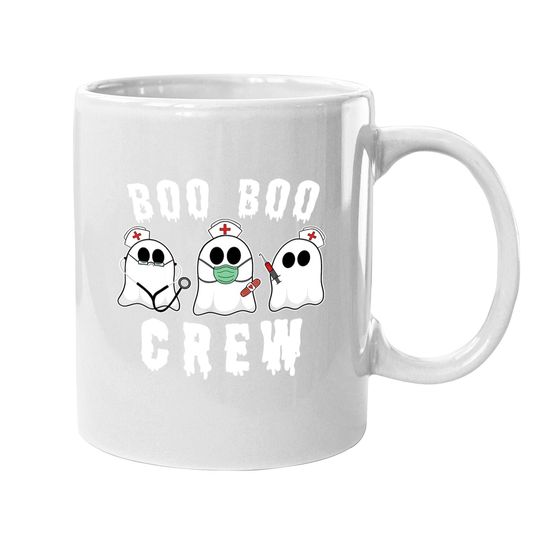 Boo Boo Crew Funny Nurse Halloween Ghost Costume Coffee Mug