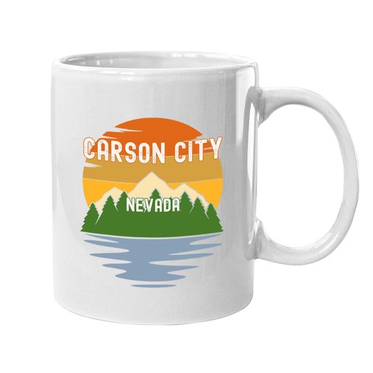 From Carson City Nevada Vintage Sunset Coffee Mug