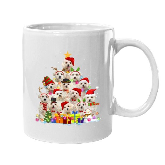 Christmas Pajama Maltese Tree Xmas Coffee Mug