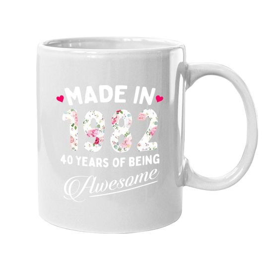 40th Birthday Made 1982 Coffee Mug