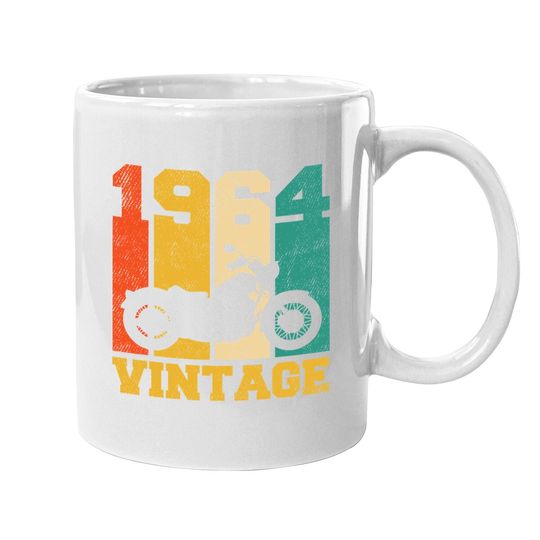 57 Years Old Gifts Vintage 1964 Motorcycle Coffee Mug