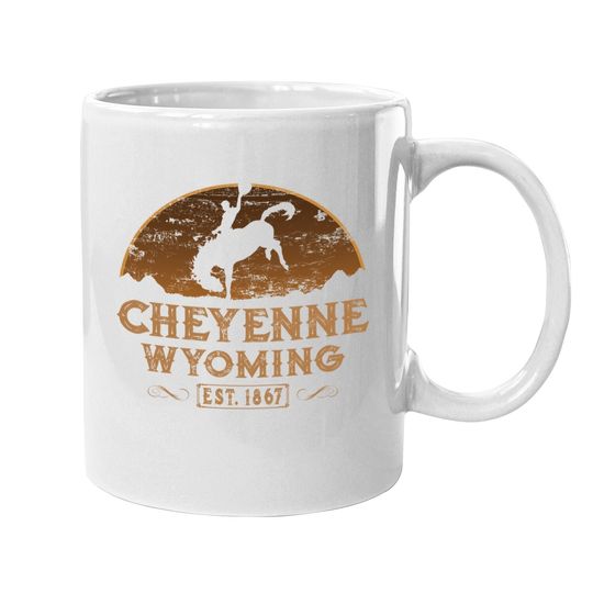 Cheyenne Wyoming Rodeo Cowboy Coffee Mug