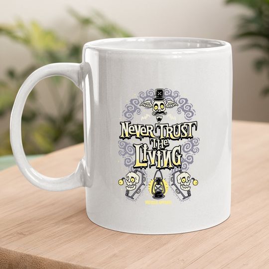 Never Trust The Living Vintage Gothic Coffee Mug