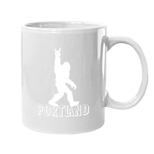 Bigfoot Portland Oregon Rock And Roll Coffee Mug