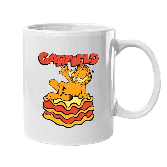 Lasagna Slice Garfield Pose Coffee Mug