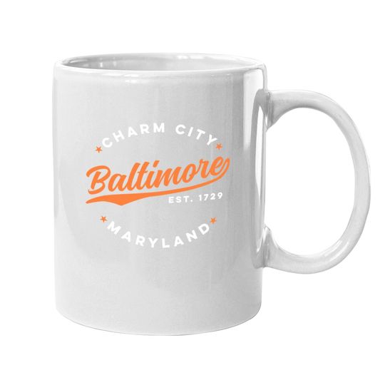 Vintage Baltimore Charm City Maryland Coffee Mug