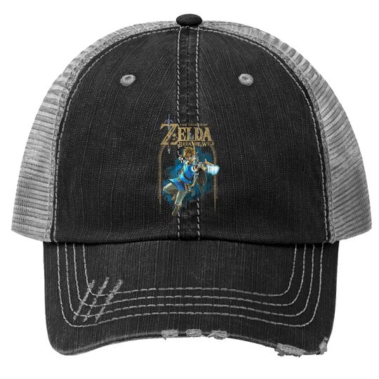 Zelda Breath Of The Wild Link Arch Trucker Hat