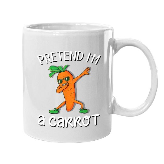 Pretend I'm A Carrot Vegan Halloween Coffee Mug